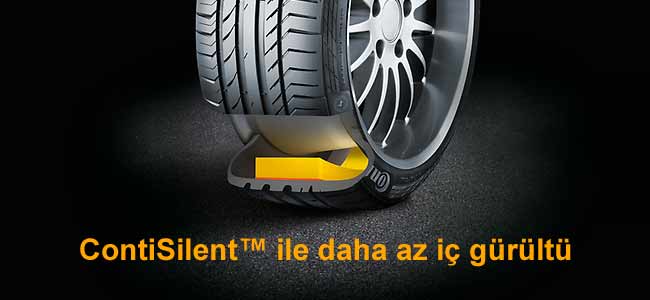 Continental Lastik Sesini Azaltan Teknoloji: ContiSilent